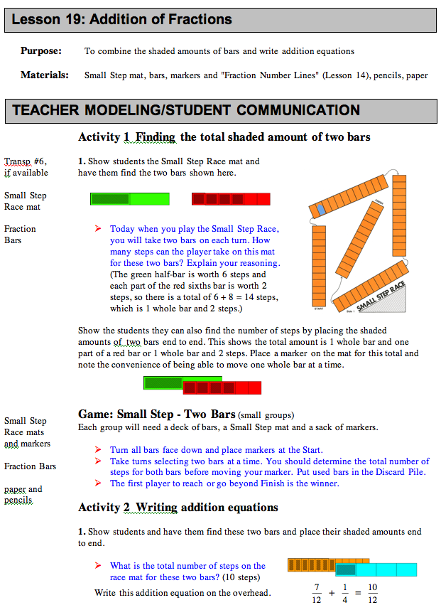 standards addition lesson